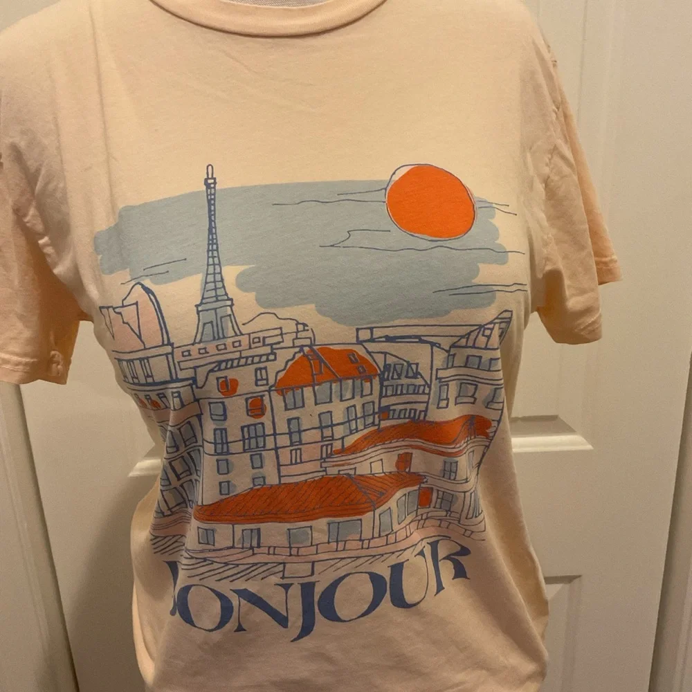 Retrobrand Top Graphic Tee Bonjour - Picture 2 of 7